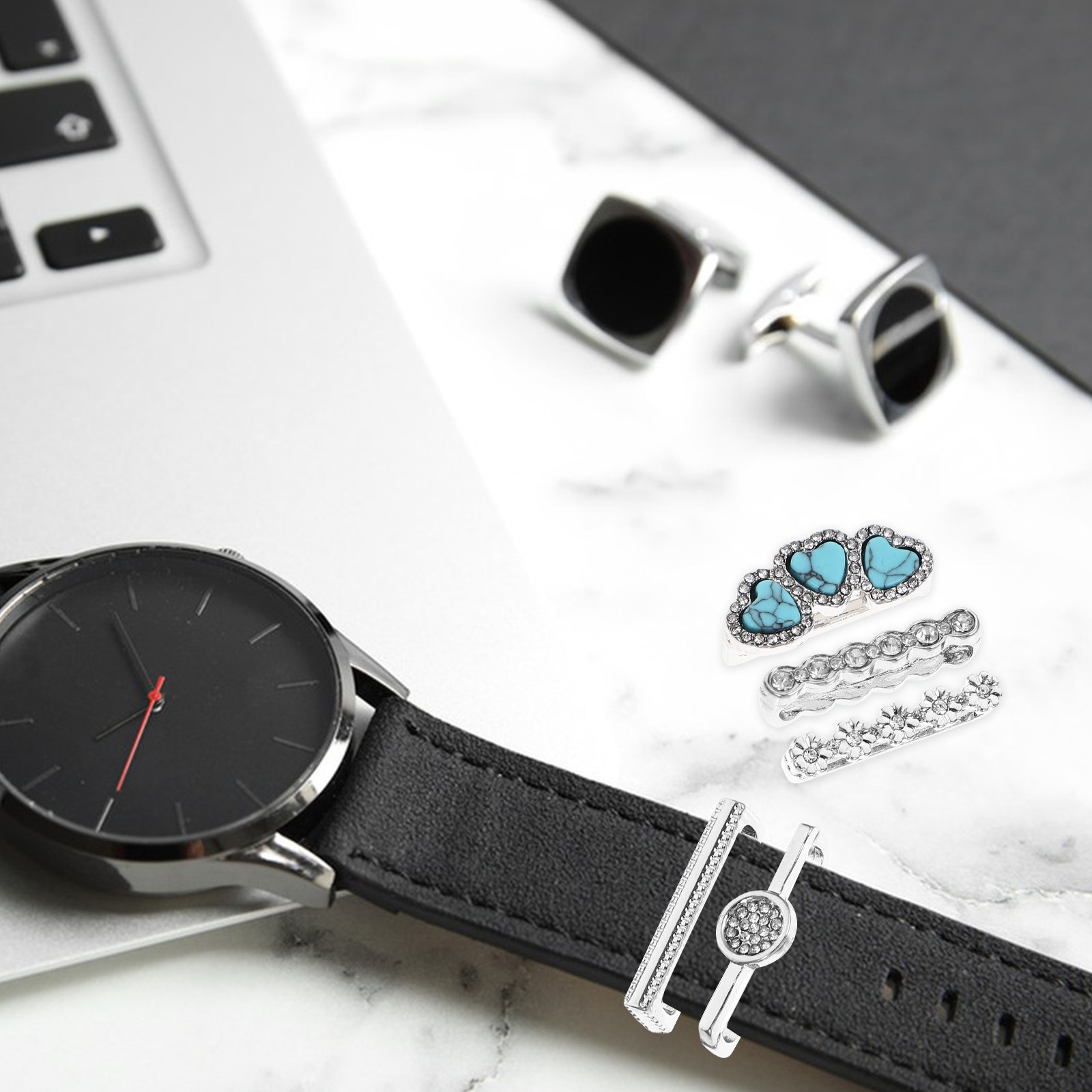Smartwatch Straps & Accessories - Juego de 5 Piezas de Anillos