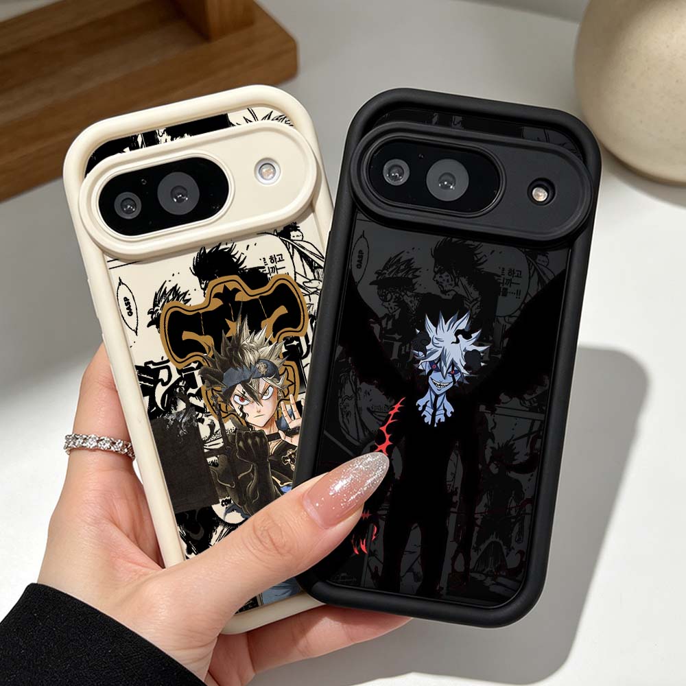 Google Pixel 9 - Funda de silicona para teléfono Black