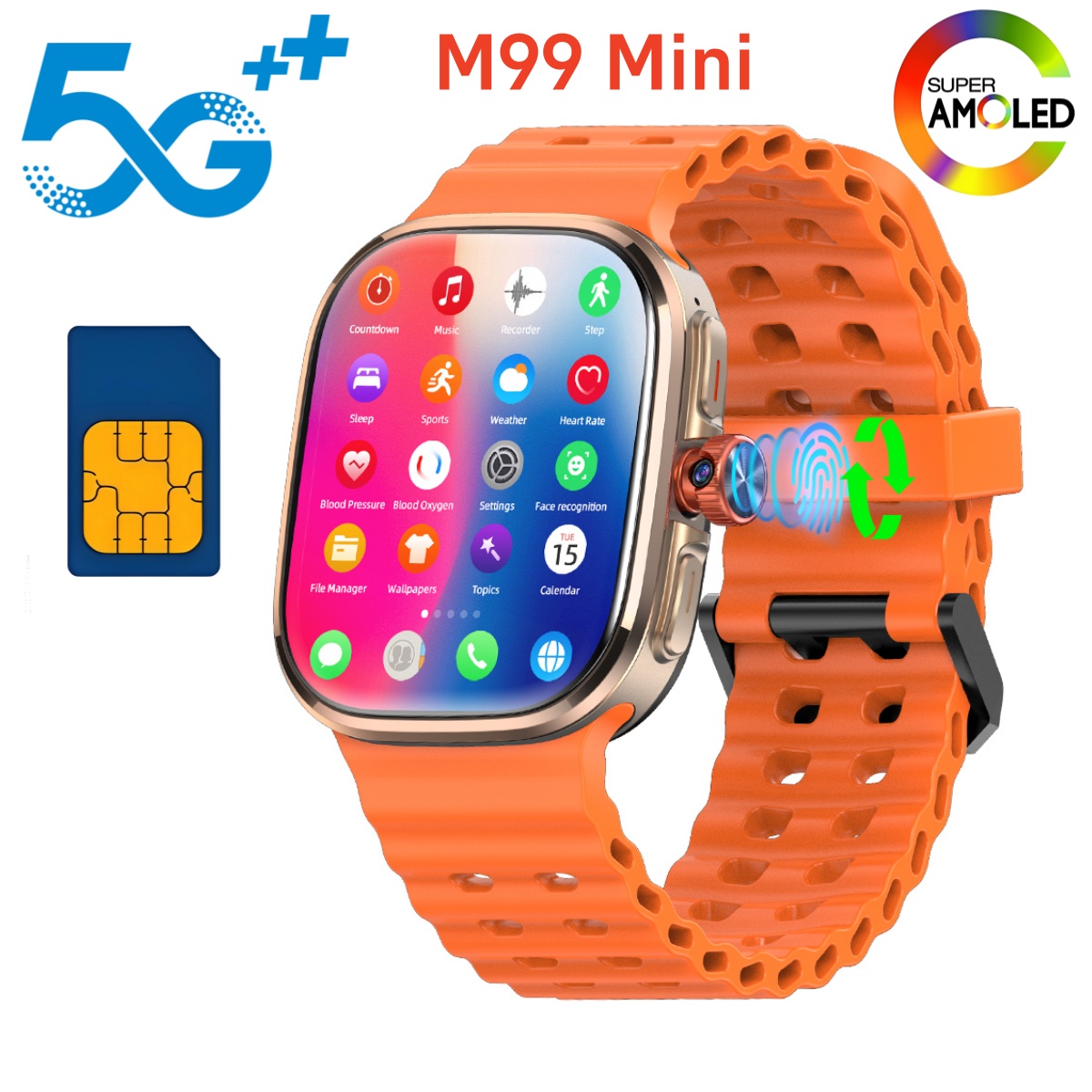 Smartwatch Face - Mini Reloj Inteligente M99 5G Android