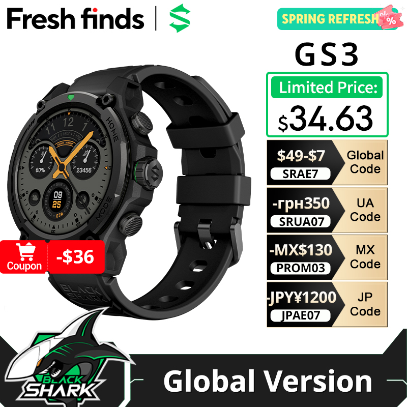 Smartwatch Face - [Estreno Mundial] Reloj Inteligente Blackshark GS3