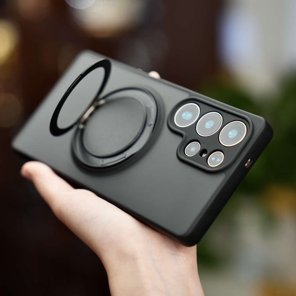Magnetic Charging Stand - Funda Magnética de Lujo con Anillo