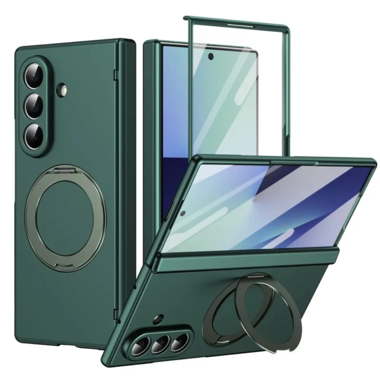Magnetic Charging Stand - 360 ° Funda Protectora con Película