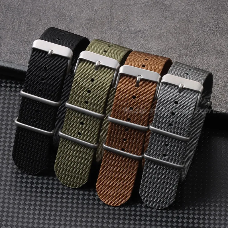 Nylon Nato Strap - Correa de reloj de nailon acanalado,