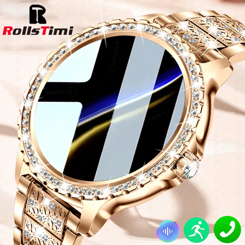 Smartwatch Face - Reloj inteligente dorado de lujo a