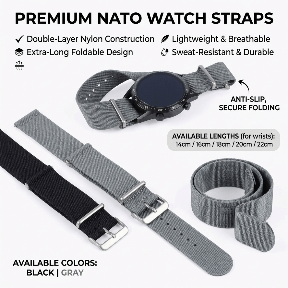 Correa de reloj NATO de 14/16/ - Nylon Nato Strap reseña y precio