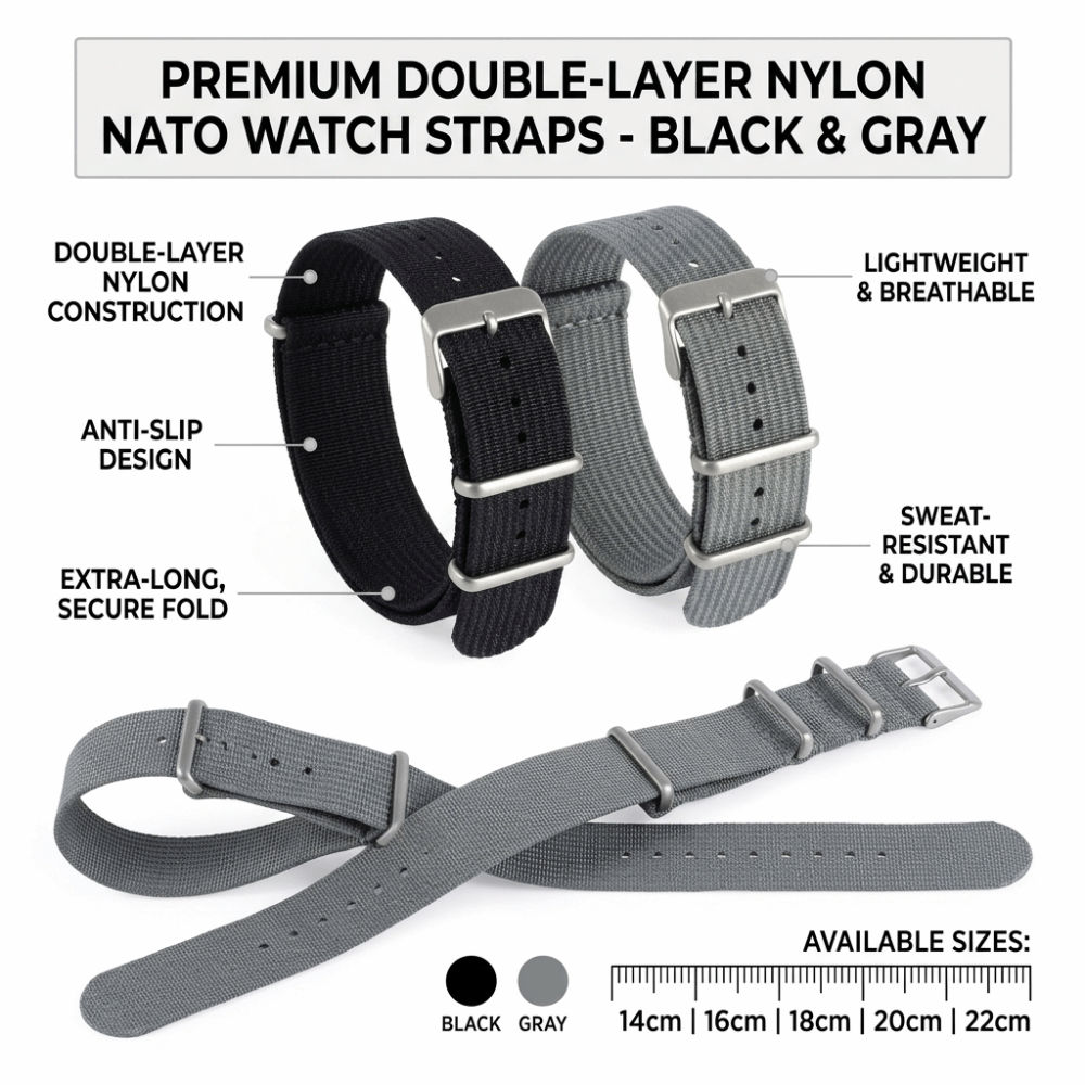 Correa de reloj NATO de 14/16/ - Nylon Nato Strap reseña y precio
