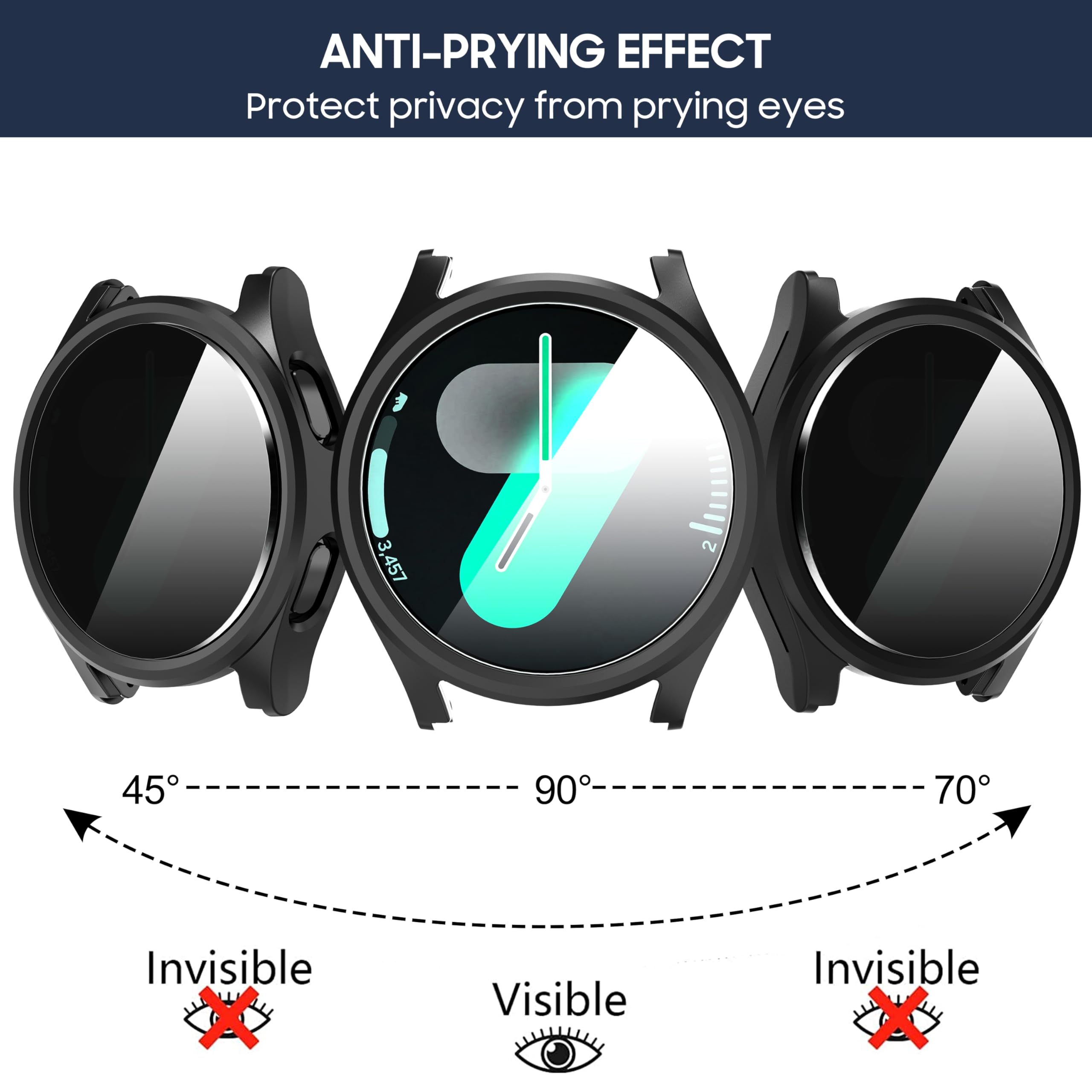 Vidrio templado + funda de pri - Smartwatch Band Accessories reseña y precio