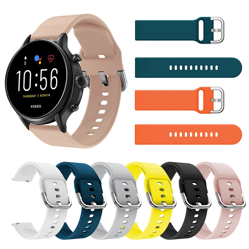 Correas de silicona de 22MM pa - Fossil Smartwatch Accessories reseña y precio