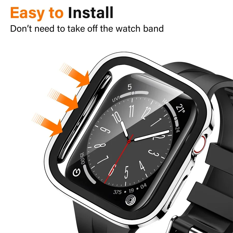 Vidrio + funda para Apple Watc - Garmin Smartwatch Accessories reseña y precio