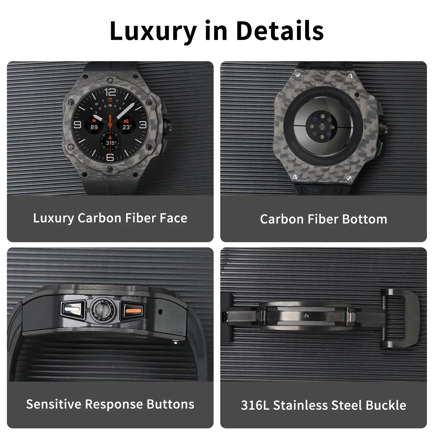 Kit de modificación de lujo pa - Garmin Smartwatch Accessories reseña y precio