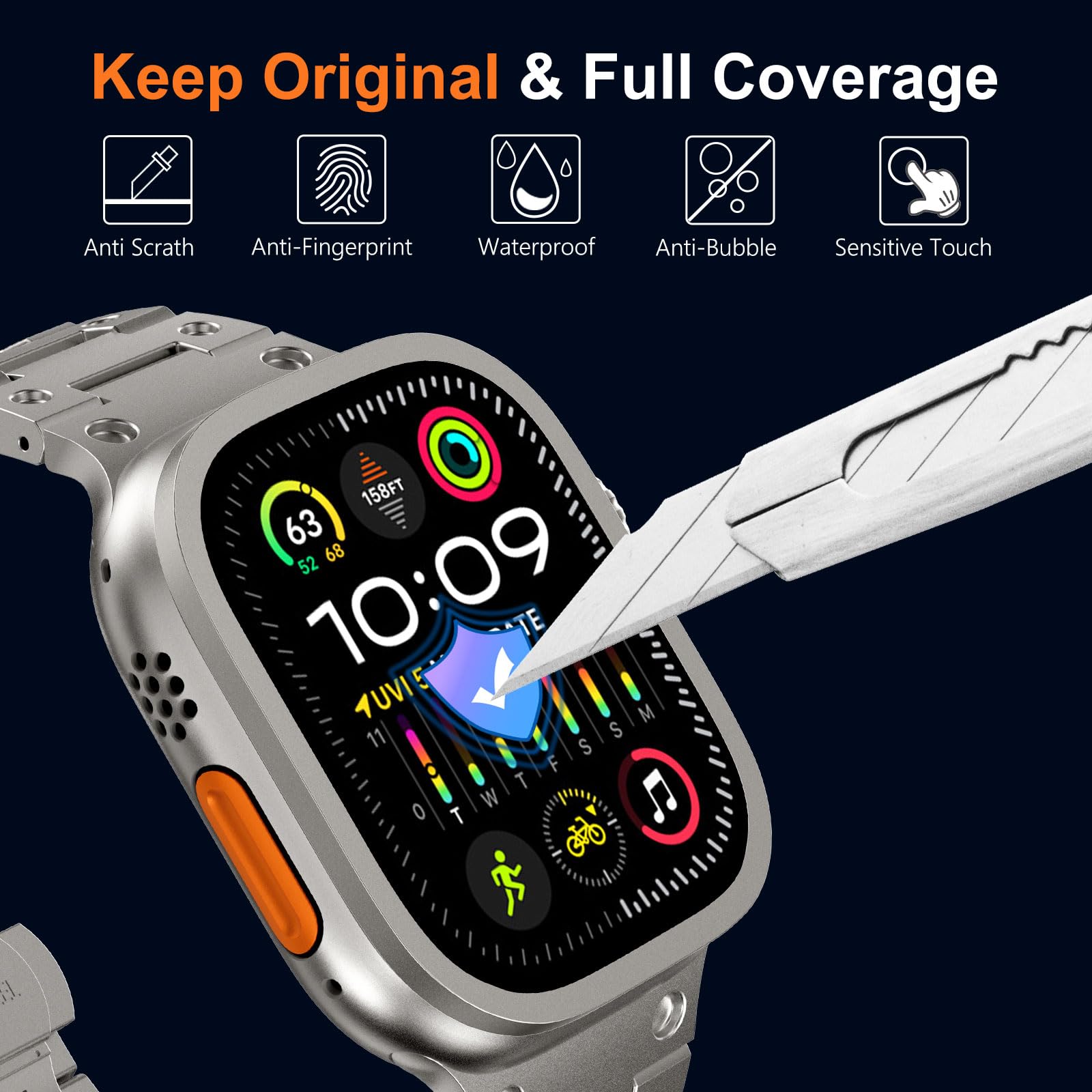 Vidrio templado para Apple Wat - Smartwatch Straps & Accessories reseña y precio