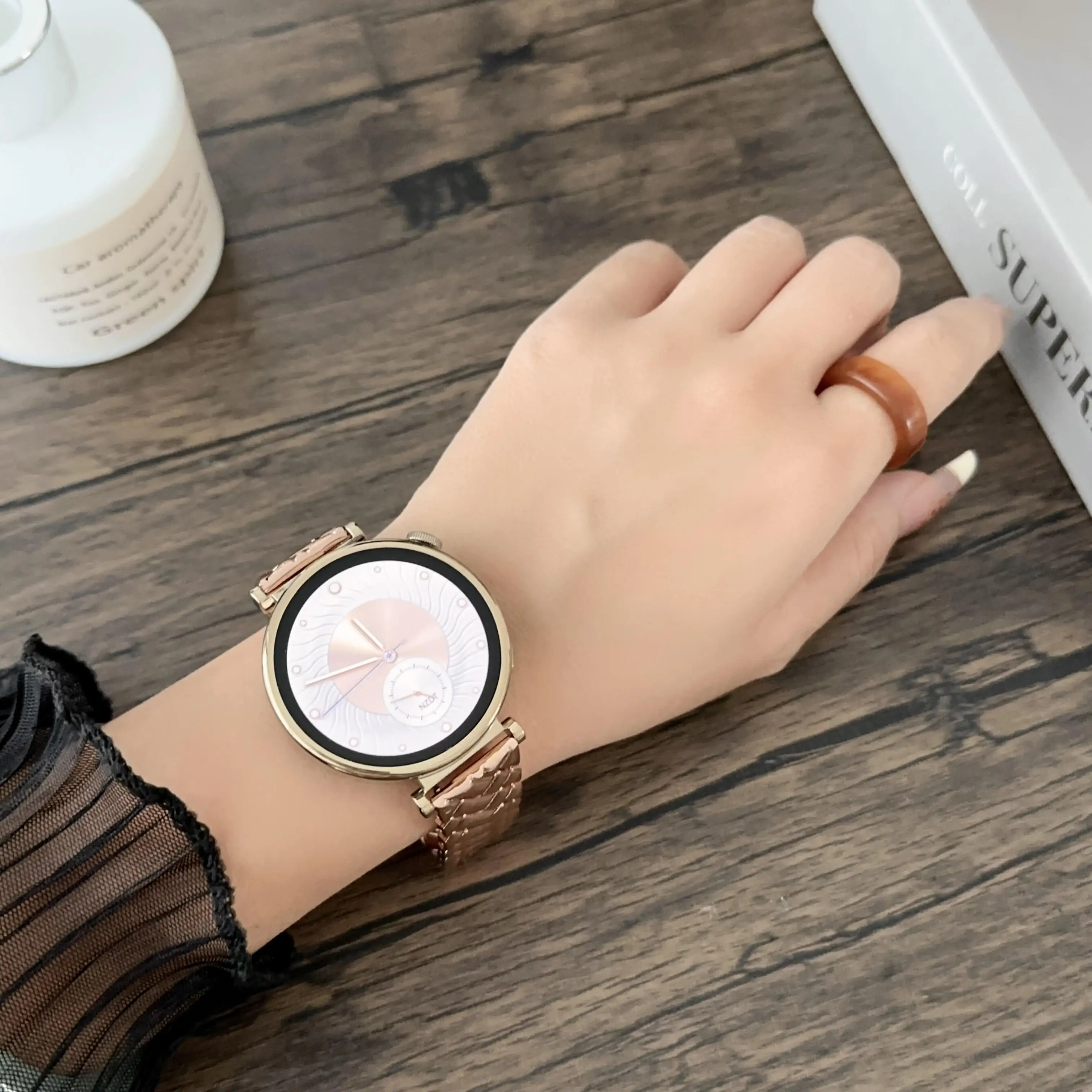 Correa de reloj de acero inoxi - Fossil Smartwatch Accessories reseña y precio