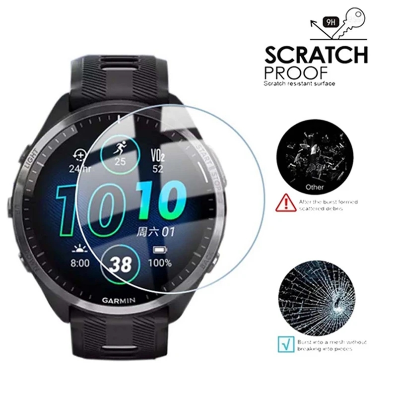 Película de vidrio templado pa - Garmin Smartwatch Accessories reseña y precio