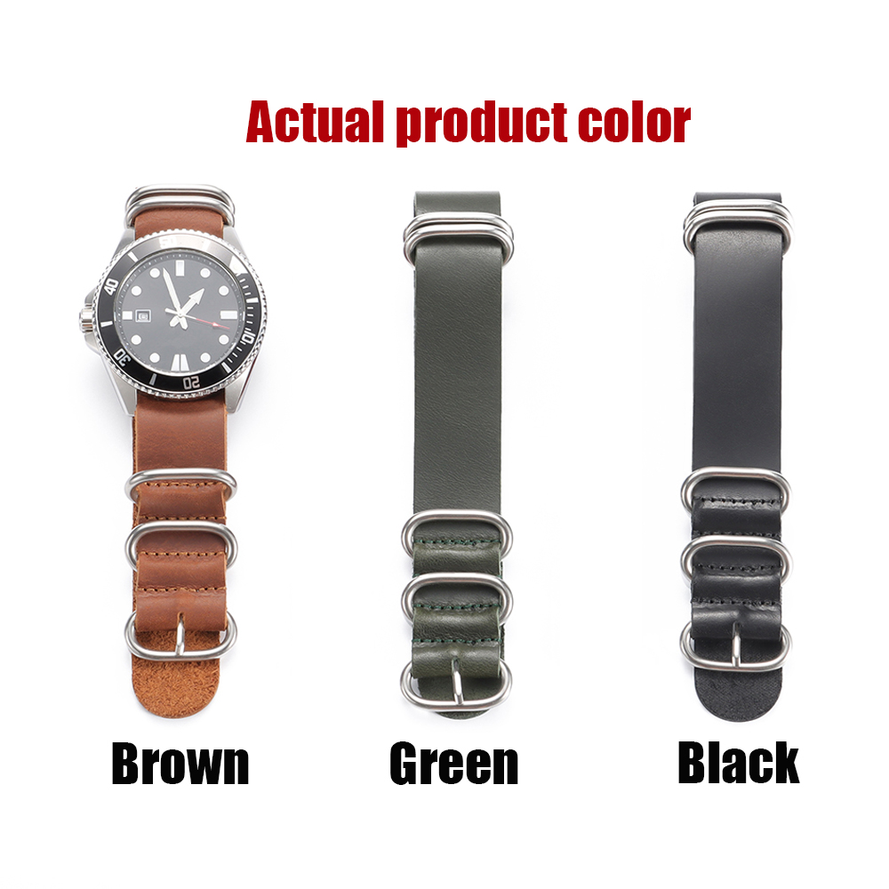 Correas de reloj de cuero genu - Nylon Nato Strap reseña y precio