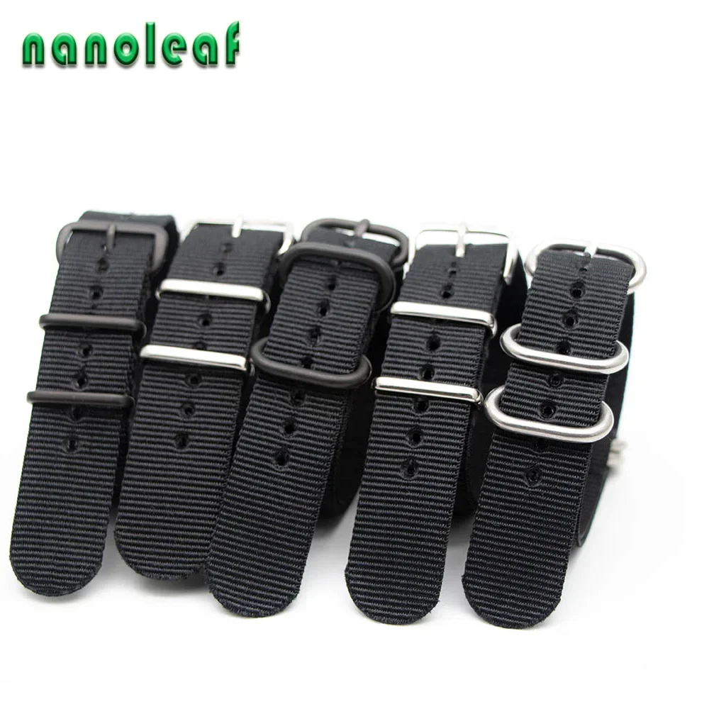 Correa de nailon negra para re - Nylon Nato Strap reseña y precio