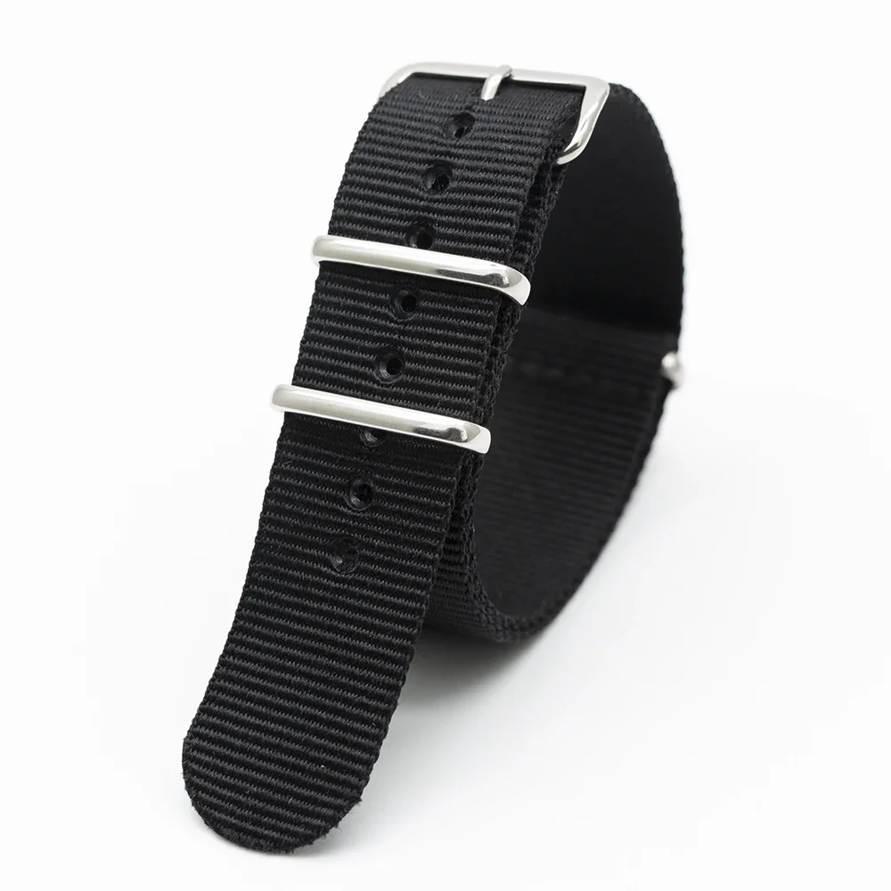 Correa de nailon negra para re - Nylon Nato Strap reseña y precio
