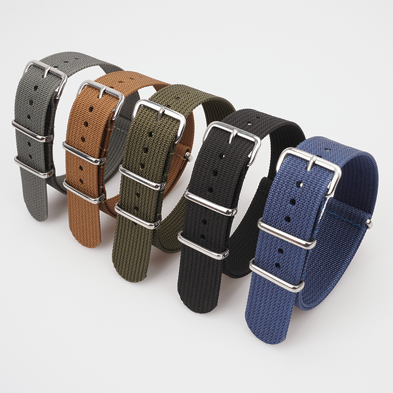 Correa de nailon acanalado par - Nylon Nato Strap reseña y precio