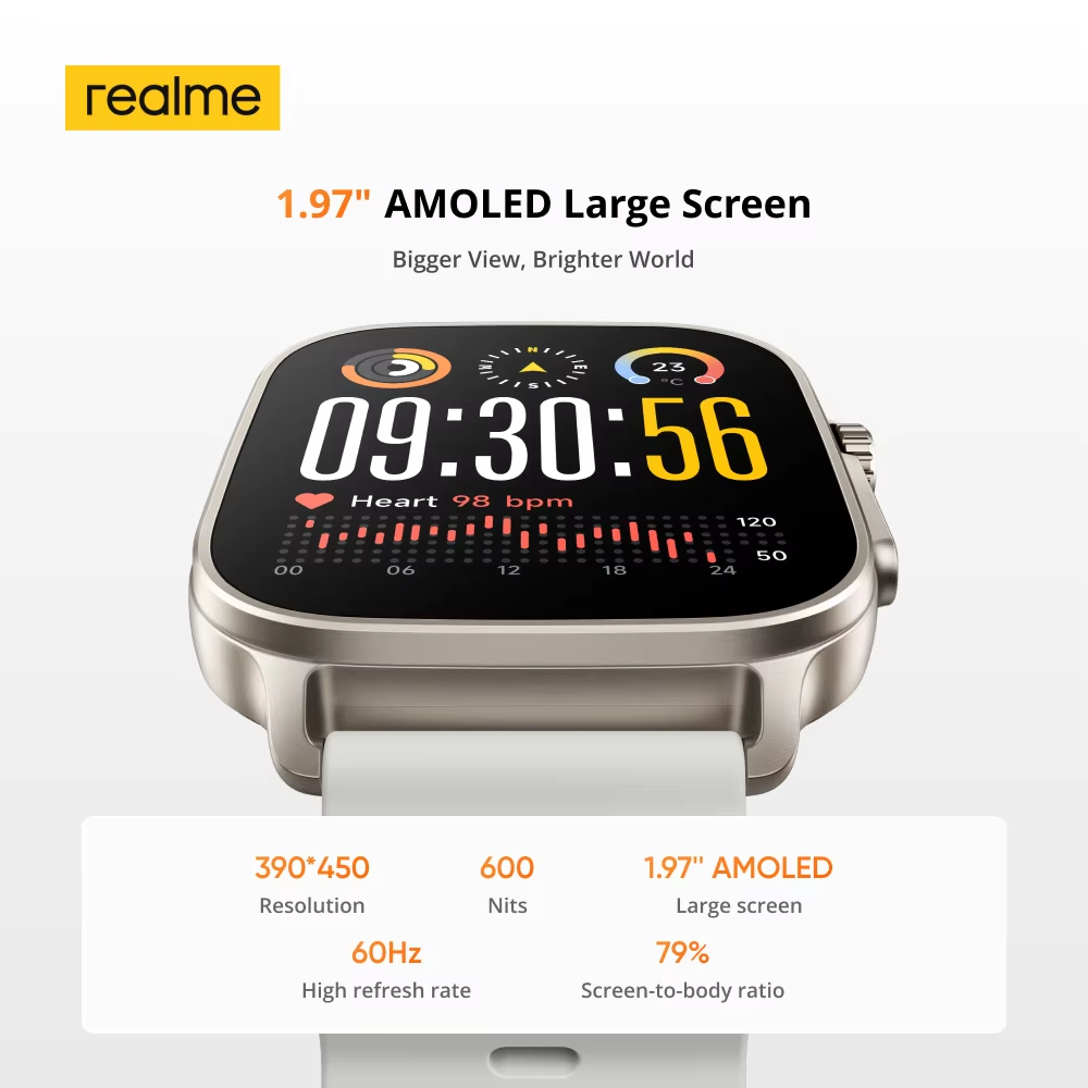 Versión Global realme watch 5  - Smartwatch Face reseña y precio