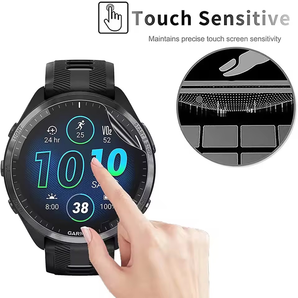Película protectora de hidroge - Garmin Smartwatch Accessories reseña y precio