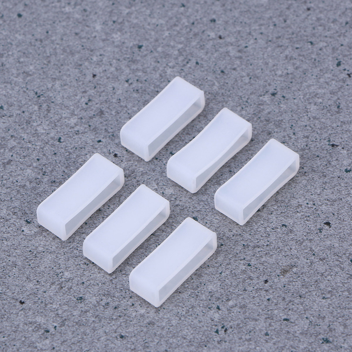 6 piezas de bucles de silicona - Smartwatch Straps & Accessories reseña y precio